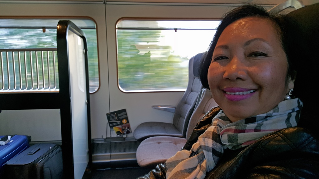 Nella on the Arlanda Express